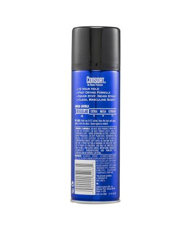 Consort For Men Hair Spray Regular Hold 8.3 oz (Pack of 12) Regular Hold 8.3 Fl Oz (Pack of 12) - Buy Online on SooperMarket.com