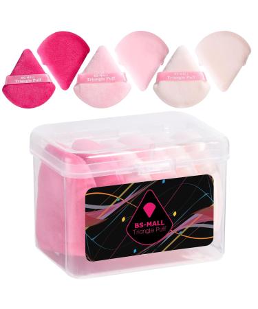 Shop BS-MALL Triangle Powder Puff - Soft Makeup Sponge Set for Loose Powder Body Powder & Foundation - Pack of 7 (A-Pink - Buy Online on SooperMarket.com