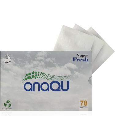 Anaqu Laundry Detergent Sheets | Natural Hypoallergenic & Travel-Friendly | Super Fresh Scent - 78 Sheets - Buy Online on SooperMarket.com