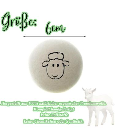 Luckaide 8-Piece Wool Dryer Balls for Tumble Dryers | 100% Natural Reusable Dryer Balls for Down Jackets & Tennis Ball Drying | Eco-Friendly Laundry Solution - Buy Online on SooperMarket.com