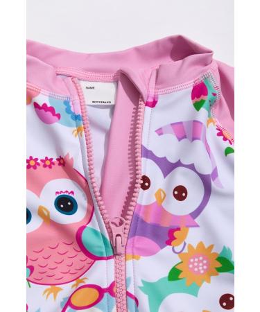 Bonverano Baby Girls Swimsuit - Owl Print One Piece with UPF 50+ Sun Protection | 9-12 Months - Buy Online on SooperMarket.com