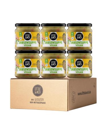 Little Lunch Bio pea soup vegan |Pea stew |Meat alternative |Veganuary |Without added sugar |No artificial additives |6 x 350g