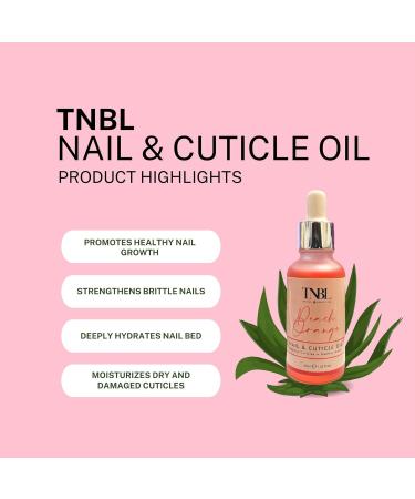 TNBL Peach Orange Nail & Cuticle Oil 30ml - Nourishing Dropper for Healthy Nails - Buy Online on SooperMarket.com