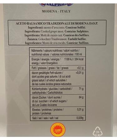 Traditional Balsamic Vinegar of Modena PDO 12 Years Old 100ml +Tic Doser & Recipes Book - Buy Online on SooperMarket.com