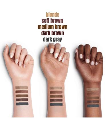 Charming 4D Tinted Eyebrow Gel in Dark Gray - Waterproof, Long Lasting, Non-Sticky, Cruelty Free & Paraben Free - Includes Spoolie Brush & Eyebrow Razor - 5.0g - Buy Online on SooperMarket.com