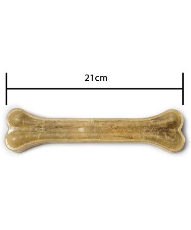 Bontoy Dog Bone - 10 Pieces x 21 cm | Natural Beef Skin Treat | Protein-Rich Chew for Strong Dog Muscles - Buy Online on SooperMarket.com