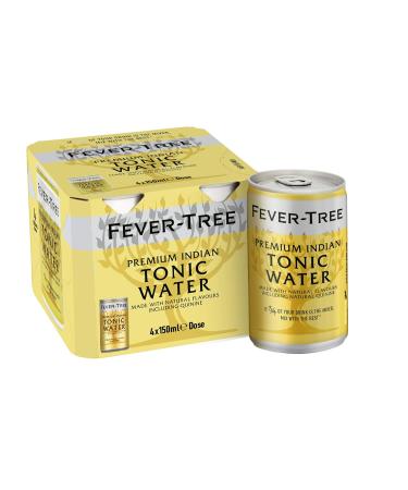 Fever-Tree Indian Tonic Water - 24 Cans (150 ml Each) | Premium Mixer for Gin & Cocktails - International Shipping Available - Buy Online on SooperMarket.com
