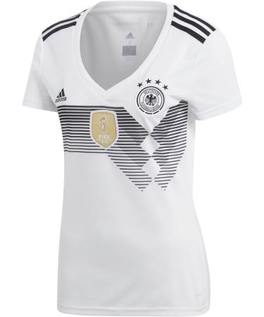 Buy adidas Women's DFB Home Replica Jersey L White (White/Black) - International Shipping Available - Buy Online on SooperMarket.com
