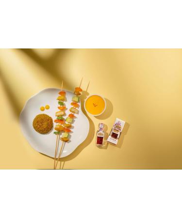 Ahura Finest Natural Saffron Threads - Pure Grade 1 All Red Saffron Spice - 0.5g Jar for Tea, Paella, Risotto, Pasta, Rice Cooking - No Additives | Pack of 1 - Buy Online on SooperMarket.com