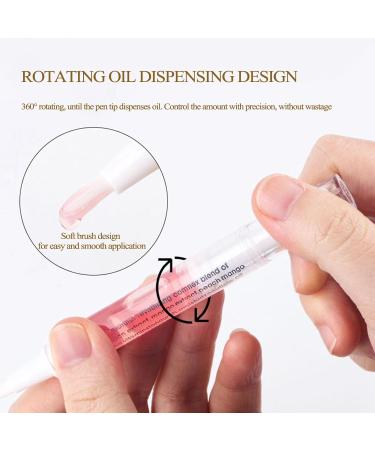 Veroa 4Pcs Cuticle Oil Pen for Cuticle Care Mixed Flavors Natural Ingredients Nail Oil Pen With Soft Brush Prevent Dry Cracking and Hangnails Cuticle Oil for Nails Vegan 2ml/4pcs - Buy Online on SooperMarket.com