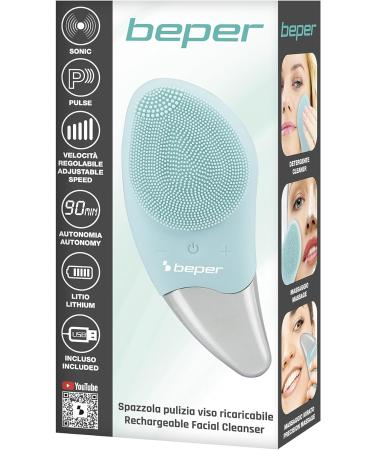 BEPER P302VIS002 Facial Cleansing Brush USB - Electric Silicone Brush for All Skin Types - Buy Online on SooperMarket.com