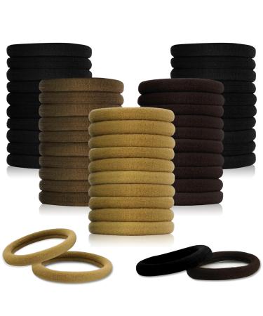 Sularpek 50 pieces of hair tie hair tie women hair tie girls without metal braid rubber premium rubber bands hair bands ponytail for women men and children 1 piece (50s pack)