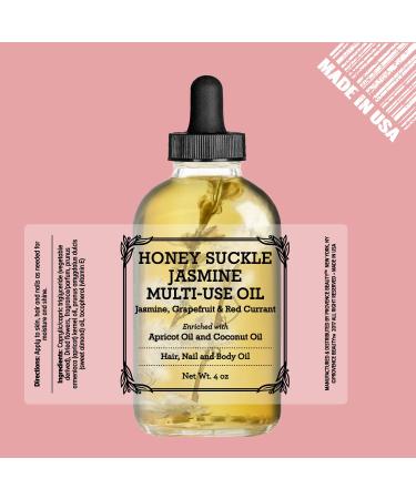Provence Beauty Honey Suckle Jasmine Multi-Use Oil - 4 Fl Oz | Face, Body & Hair Hydration - Apricot Oil, Coconut Oil & Vitamin E - Buy Online on SooperMarket.com