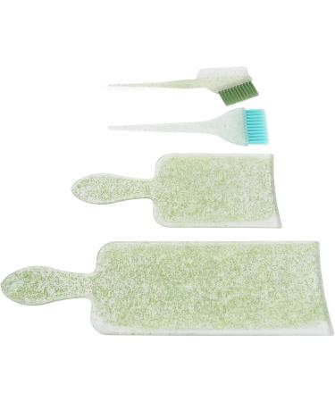 Hair Highlighting Board Kit Bleaching Foiling Tinting Hair Coloring Board Set for Beauty Salon (Green) - Buy Online on SooperMarket.com