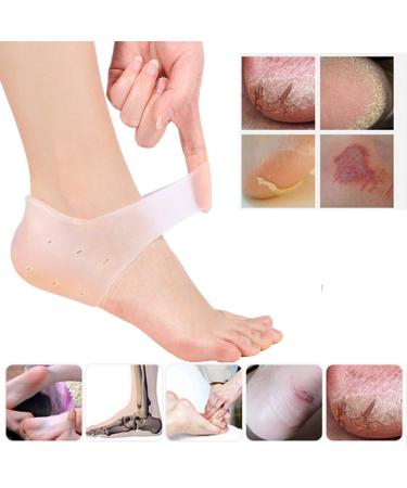 Yotown Gel Heel Socks - Moisturizing Gel Socks for Pain Relief & Skin Care | Dry Foot Protection | 1 Pair with Air Holes - Buy Online on SooperMarket.com