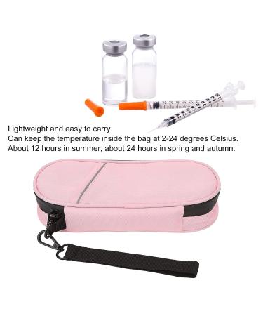 Insulin Cooler Bag | Portable Medication Storage Pouch - Pink - Buy Online on SooperMarket.com