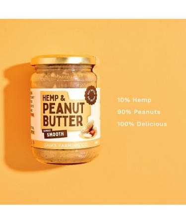 Peanut Butter with Hemp - Almost Smooth Hemp & Nut Butter - 330 g Vegan & Vegetarian Friendly All Natural Peanut Butter - With Omega 3 & 6 Plant Based Protein & Fibre by Gaia s Farming Co. 330 g (Pack of 1) - Buy Online on SooperMarket.com