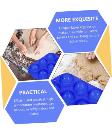 Alipis 2pcs Six Egg Mold Easter Egg Shapes Baking Mold Easter Egg Molds Silicone Egg Candle Mold Silicone Molds Gummy Mold Baking Pan Easter Silicone Mould Silica Gel Cake Chocolate Mold - Buy Online on SooperMarket.com