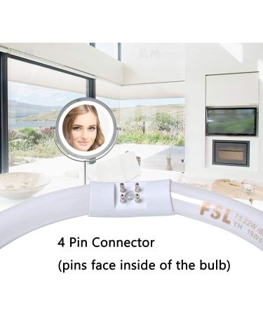 Poweka T5-22W Circular Bulb 7.25inch Round Mirror Light Bulb Replacement Compatible with Floxite/Zadro/Rialto Makeup Magnifying Vanity Mirror  Makeup Mirror Fluorescent Light Bulb - Buy Online on SooperMarket.com