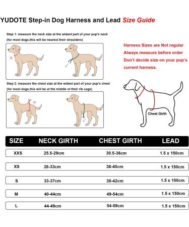 YUDOTE Plaid Step-In Dog Harness and Lead Set for Small Dogs and Cats - Beige, Size S | Front Clip Vest Harness UK Style - Buy Online on SooperMarket.com