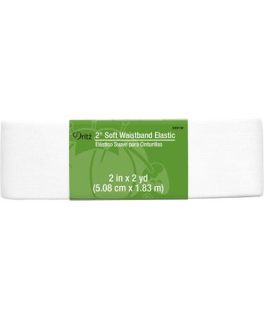 Dritz Notions White Elastic Soft Waistband 2  2