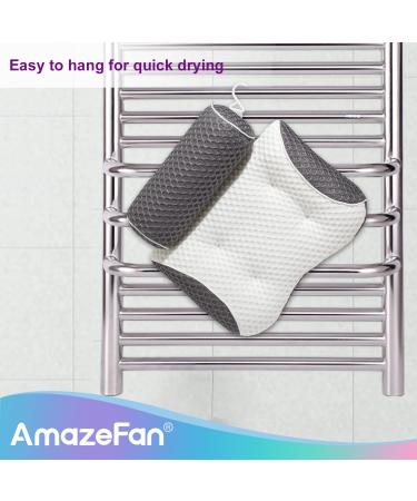 AmazeFan Bath Pillow with 5D Air Mesh Technology - Support for Head, Back, Shoulder, and Neck - Fits All Bathtubs, Hot Tubs, and Home Spas - Buy Online on SooperMarket.com