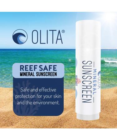 Olita Mineral Sunstick SPF 30 - Fragrance-Free Organic Reef Safe Chemical-Free Sunscreen Water-Resistant Zinc Sunblock - 0.6 oz for All Skin Types - Buy Online on SooperMarket.com