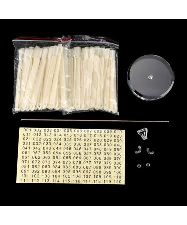 KADS 120 Color Nail Art Salon whirl Display Stand Color Display Sticks for Manicuries Nail Tool (clear) - Buy Online on SooperMarket.com