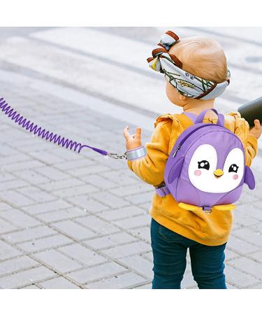 Accmor Toddler Harness Backpack Leash - Cute Penguin Kid Backpack with Anti Lost Wrist Link - Purple - Buy Online on SooperMarket.com