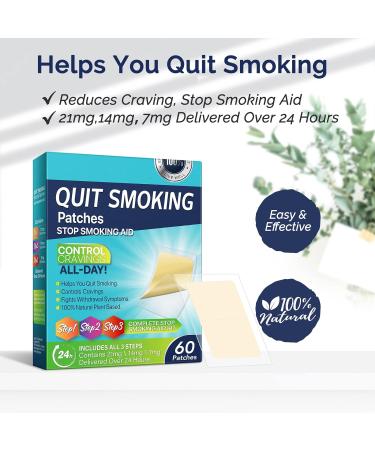 Quit Smoking with 3-in-1 Patches (8 Weeks Kit) - 60 Count - Buy Online on SooperMarket.com