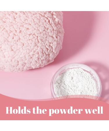 Ultra Soft 4'' Body Powder Puff - Washable Large Velour Applicator for Loose Mineral Powder | Reusable Velvet Dust Puff for Face & Body - Buy Online on SooperMarket.com