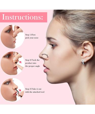 7-Piece Nose Up Lifting Shaper Clips Set | Silicone Slimming Tool for Nose Enhancement | Beauty Clip for Wide Low Curved and Big Noses - International Shipping - Buy Online on SooperMarket.com