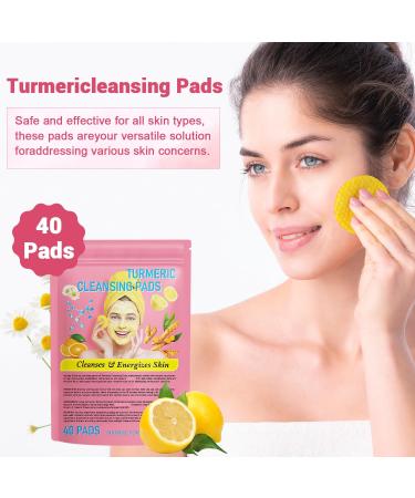 Turmeric Cleansing Pads - Balance Skin Oil & Water Deep Clean Pores (2 Pack) | International Shipping - Buy Online on SooperMarket.com