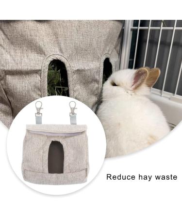Rabbit Hay Feeder Bag Eat Slowly Guinea Pig Hay Feeder Hemp Fabric Small Animals Hay Feeder Bag for Rabbit Guinea Pig Chinchilla Small Animal - Buy Online on SooperMarket.com