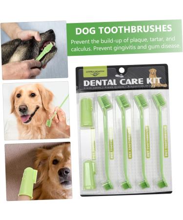 GANAZONO 3 Sets Pet Toothbrush Toothpaste for Dogs Green Dog Toothbrush Pet Mouth Cleaning Tool Tools Pp - Buy Online on SooperMarket.com