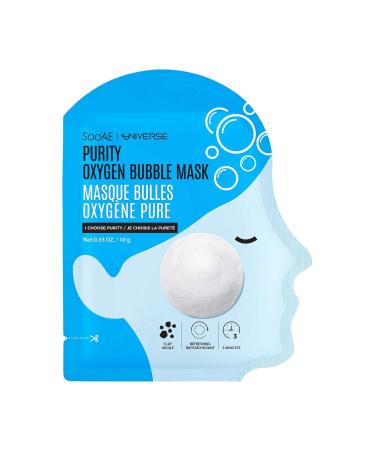 Soo AE Purity Oxygen Bubble Mask - 6 Count Deep Cleansing & Purifying Facial Mask for Radiant Skin - Buy Online on SooperMarket.com