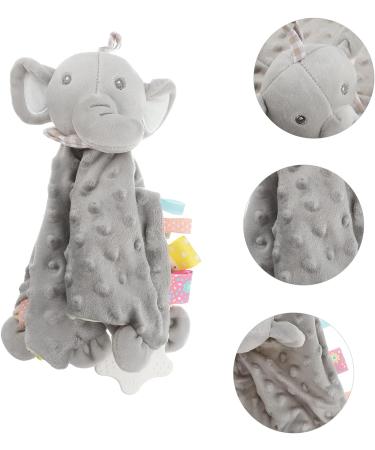 Healvian Baby Bunny Plush Teething Toy Blanket - Grey 34x32cm - Buy Online on SooperMarket.com