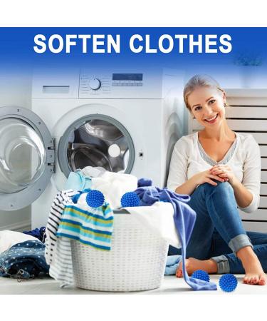 Tumble Dryer Balls 3 Pc Blue Laundry Balls - New Softer Material for Soft, Fluffy Clothes with Fewer Wrinkles and Less Static Cling - Buy Online on SooperMarket.com