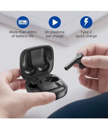 Boltune Wireless Earbuds - Bluetooth V5.0, IPX7 Waterproof In-Ear Headphones - Black - Buy Online on SooperMarket.com