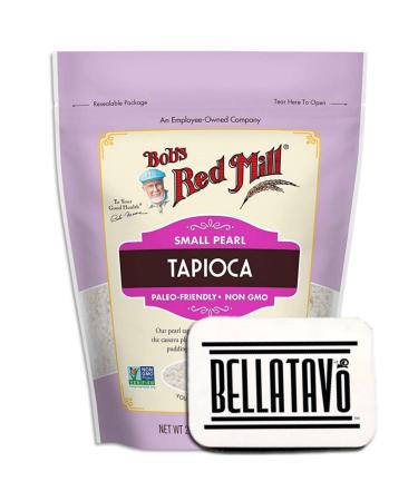 Small Tapioca Pearl Bundle. Includes One- 24 Oz Bag of Bob's Red Mill Small Pearl Tapioca and a BELLATAVO Ref Magnet! Bobs Red Mill Small Tapioca Pearls are Paleo Friendly and Non GMO Certified.