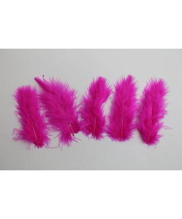 100 Pcs Hot Pink Decorative Feathers for DIY Crafts & Wedding Decor - Buy Online on SooperMarket.com