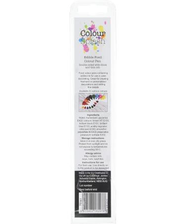 COLOUR SPLASH Edible Food Colouring Pen Dual Tip Icing Pens - Black 2ml | Food-Safe Paint Markers for Cakes & Cupcakes - Buy Online on SooperMarket.com