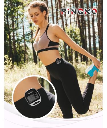 PINGKO Portable Sport Pedometer - Track Steps, Distance, Calories - Fitness Tracker (Black) - Buy Online on SooperMarket.com