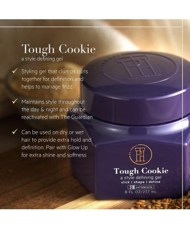 TPH Tough Cookie Hair Gel with Castor Oil | Extra-Hold Frizz Control | Promotes Hair Growth & Shine | Vegan & Cruelty-Free | 8 fl oz - Buy Online on SooperMarket.com