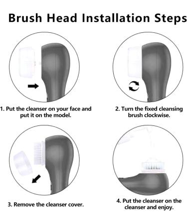 Opal Tool Face Cleaning Brush Heads - 4PCS Mixed Pack for Sensitive Skin & Deep Pore Cleansing - Compatible with Acne Brush Tools - Buy Online on SooperMarket.com