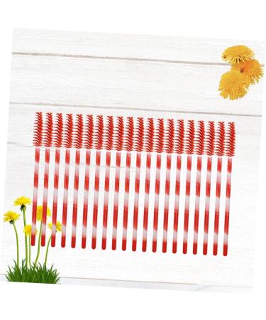 BELLIFFY 100pcs Nylon Eyelash Brush Lash Bonder Lash Lengthening Mascara Eyelash Remover Eyelash Mascara Red Size 1 Red - Buy Online on SooperMarket.com