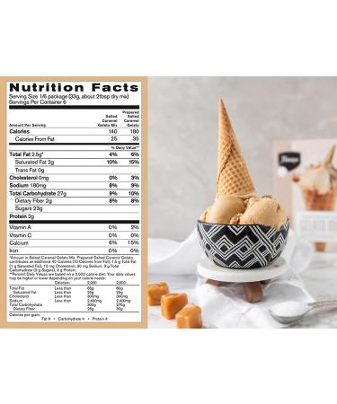 Franzese Salted Caramel Gelato Mix - Authentic Italian Kit | Homemade Gelato in Minutes | Gluten-Free, Perfect for Sorbets, Cakes & Smoothies - Buy Online on SooperMarket.com