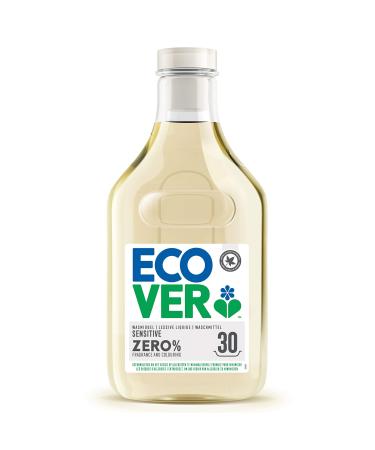 Ecover zero liquid detergent (1.5 l/30 wash loads) ecover detergent with plant -based ingredients sensitive detergent for allergy sufferers and sensitive skin 30 wash loads 1.5 l (1 Pack)