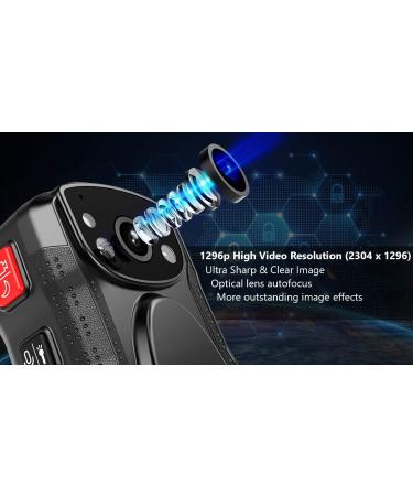 PatrolMaster 1296P UHD Body Camera with Audio 128GB | 2 Display | Night Vision | Waterproof & Shockproof | Compact Design - Police Camera - Buy Online on SooperMarket.com