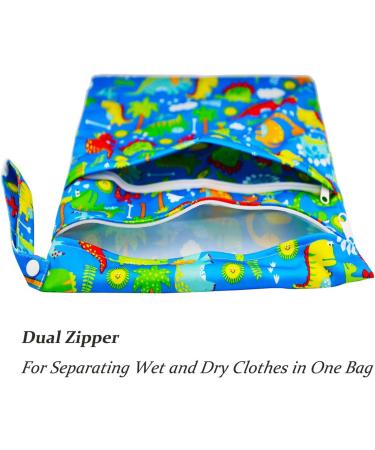 FenFang Wet Bag 2 PCS - Waterproof Reusable Wet Dry Bags for Cloth Diapers - Blue - Buy Online on SooperMarket.com